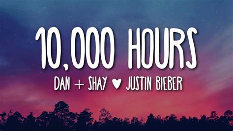 Oct 2, 2023 · The lyrics of “10,000 Hours” are filled with phrases that convey Bieber’s deep affection for his wife. He sings about wanting to spend the rest of his life with her, promising to give her all his love and attention. The song reflects the joy and happiness he feels in his marriage, expressing gratitude for having found his perfect partner ... 
